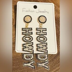 Elegant Black and Gold Drop Earrings